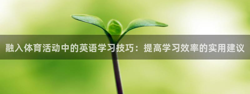 尊龙官方正版app集团官网网址：融入体育活动中的英语学习技巧